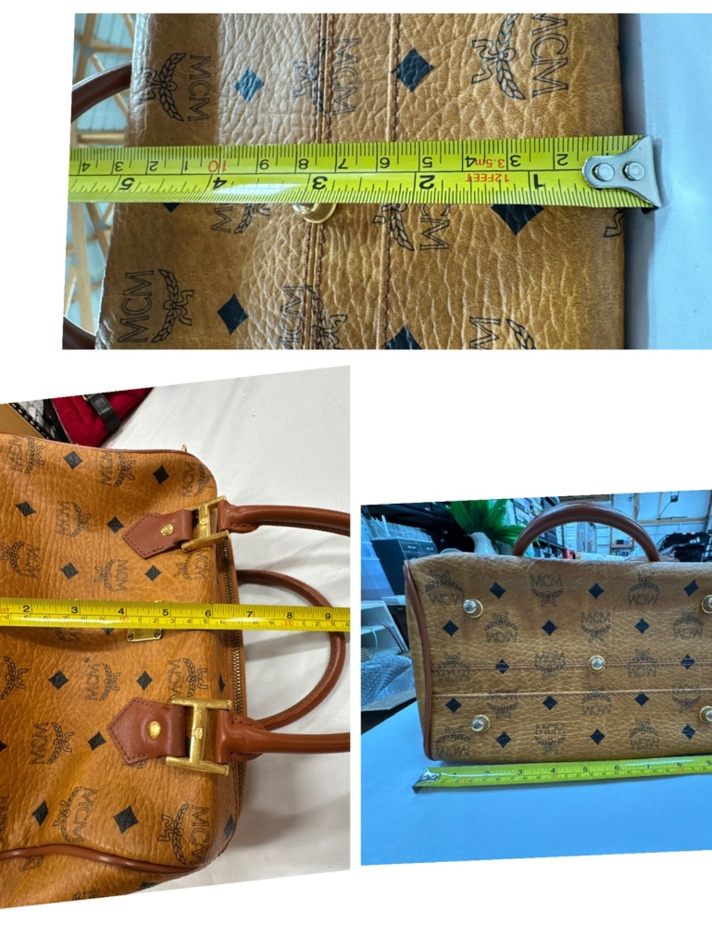 MCM Large Ella Boston Bag with original strap - Picture 10 of 12